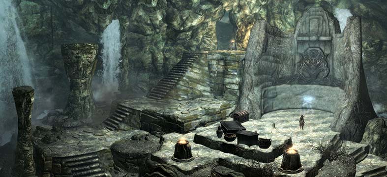 Skyrim Panorama Bleak Falls Barrow